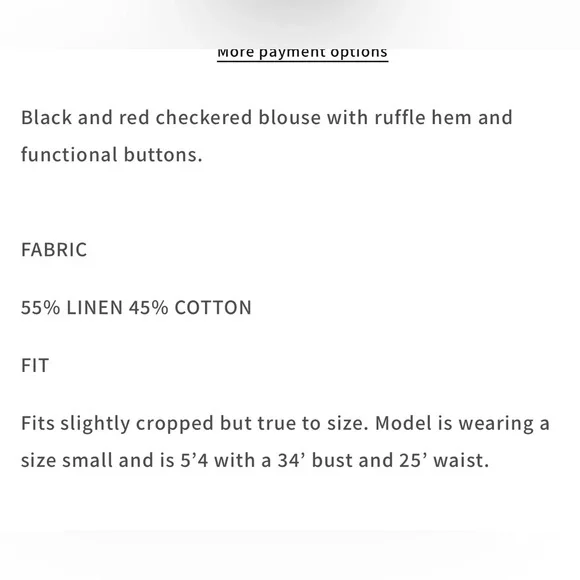 FAITH NAOMI SCARLETT CHECKERED TOP SMALL BRAND NEW SOLD OUT - Picture 5 of 10